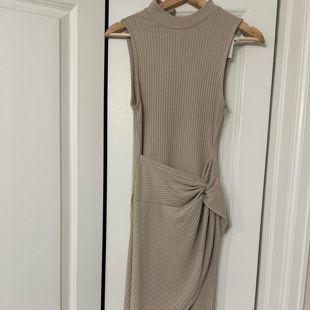 Forever 21 Red Ruched Asymmetrical Sheath Dress
